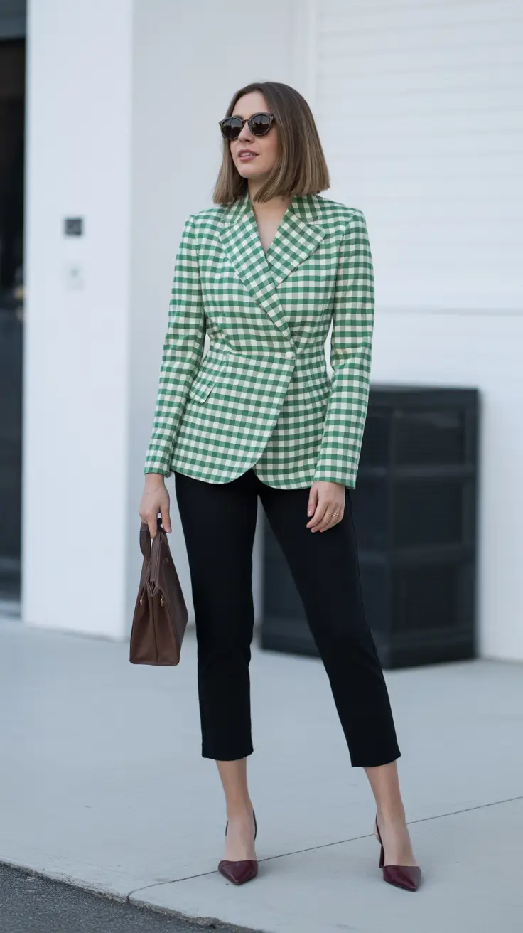 Cute mom outfits 2026 Gingham Revival