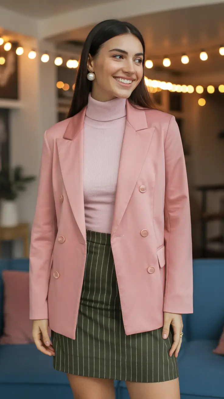 Cute mom outfits 2026 Pink & Olive Perfection