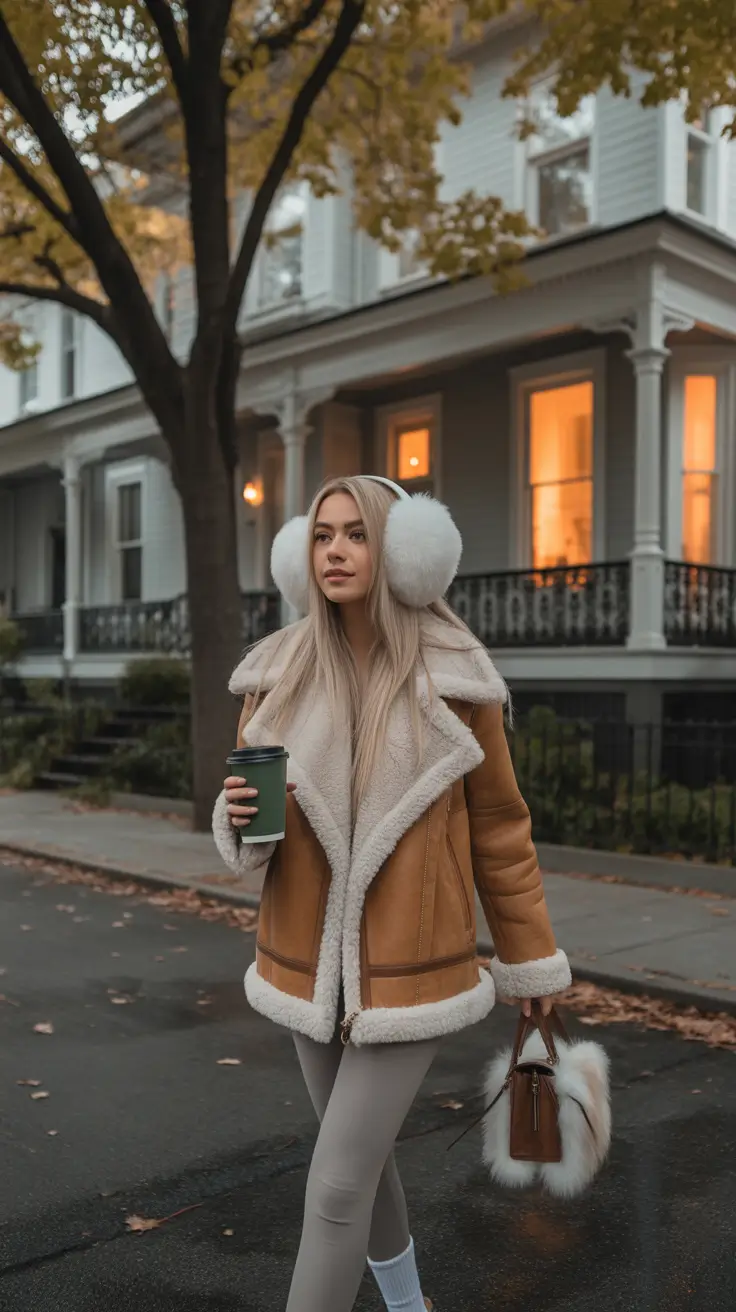 Cute outfits for women 2026 Cozy Latte Layers and Winter Light
