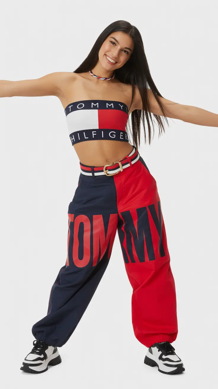 Cute y2k outfits 2026 Tommy Throwback