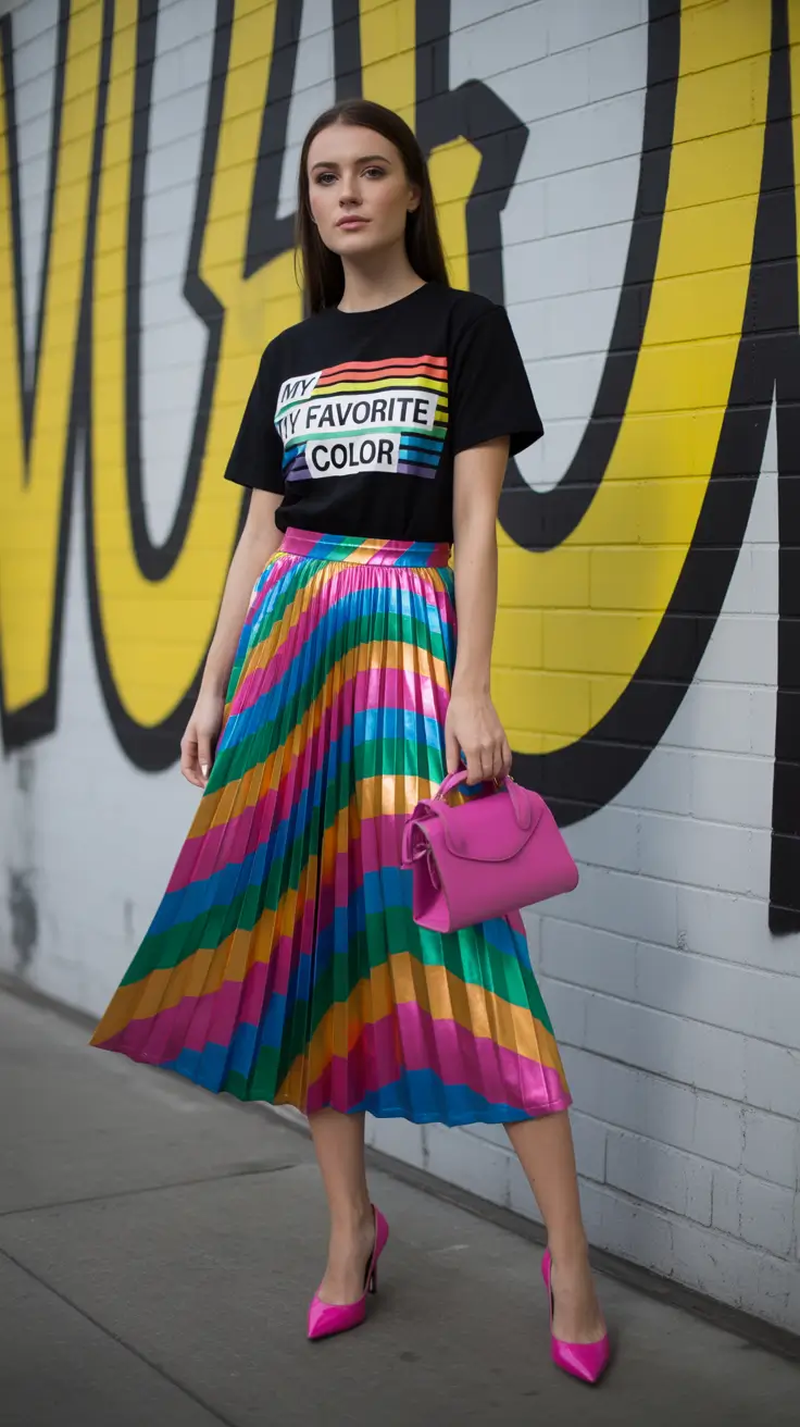 Elegant skirt outfits 2026 Bold Color, Bold Spirit