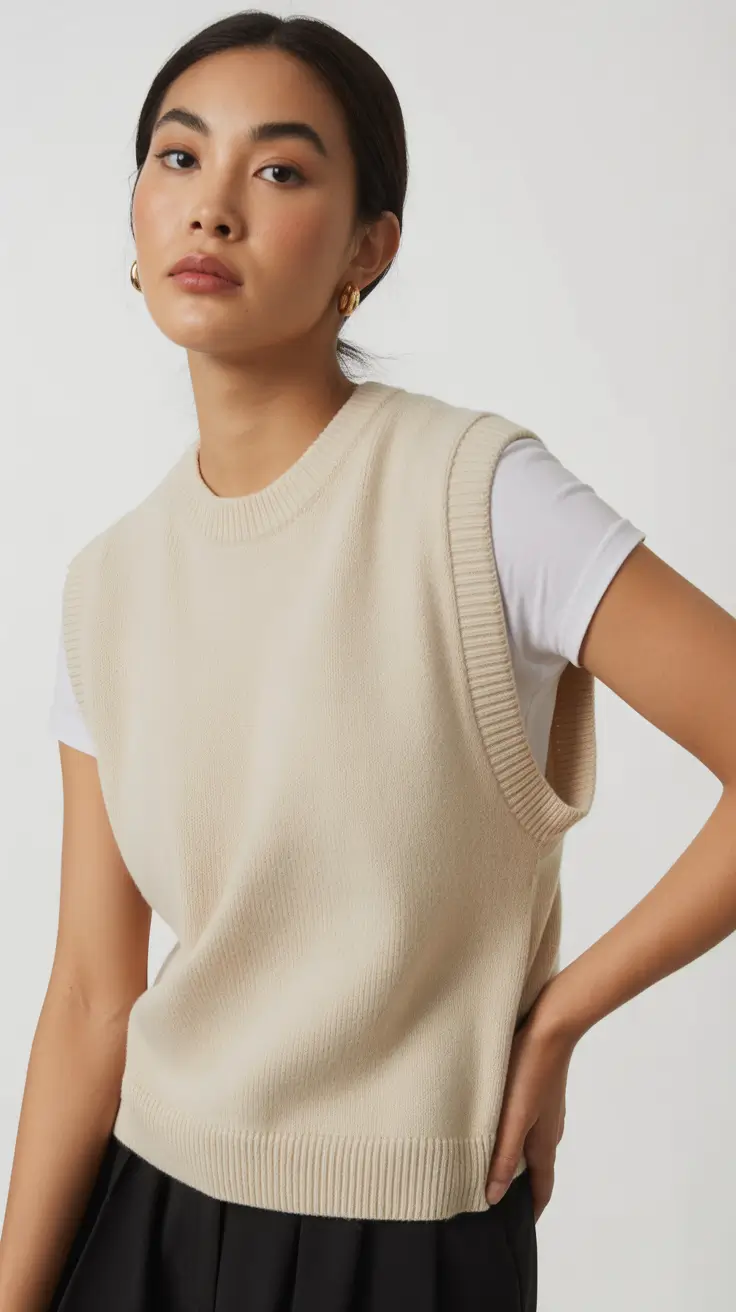 Everyday outfit ideas 2026 Minimalist Vest Mood