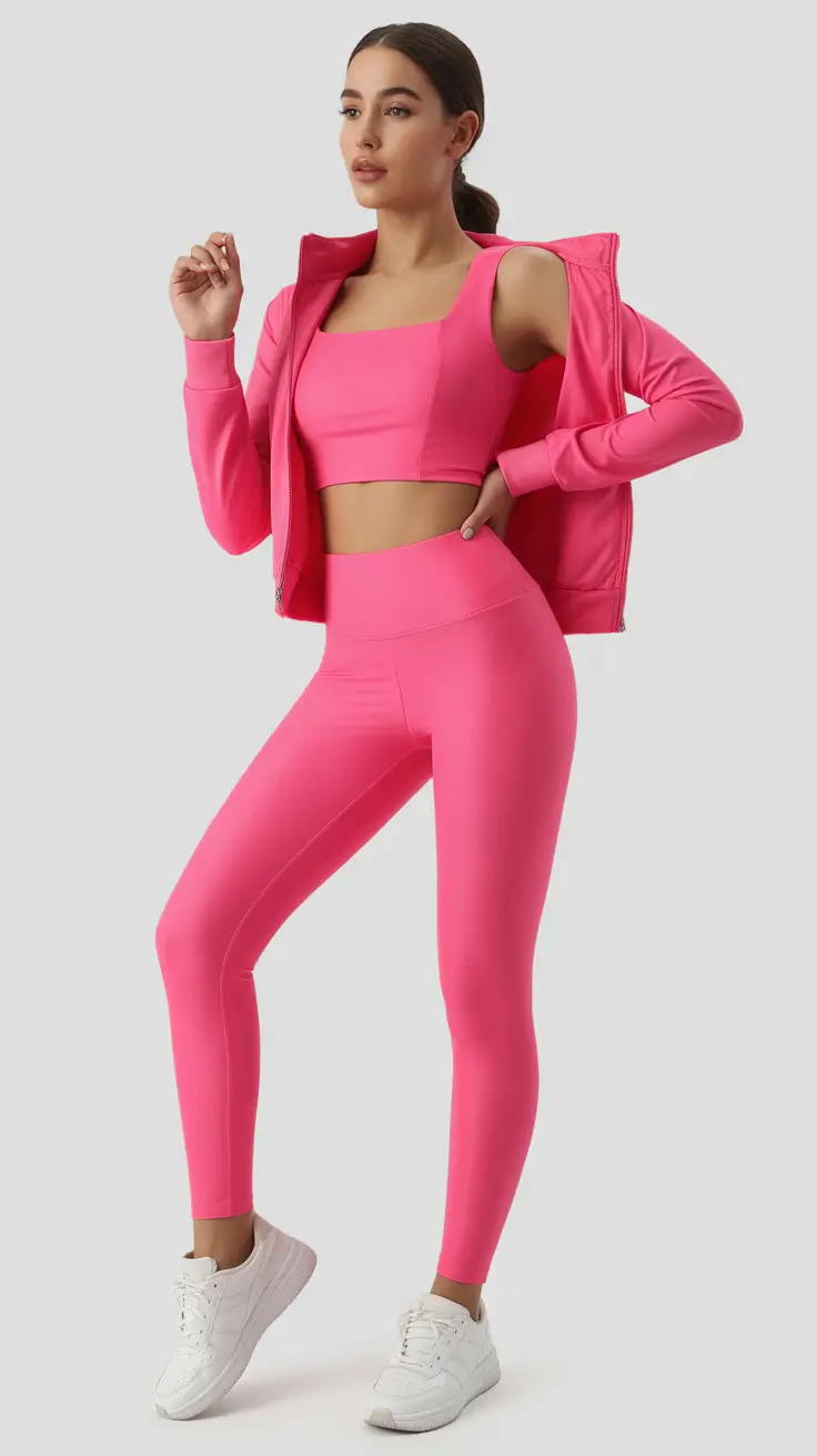 Legging outfit ideas 2026 Hot Pink Momentum