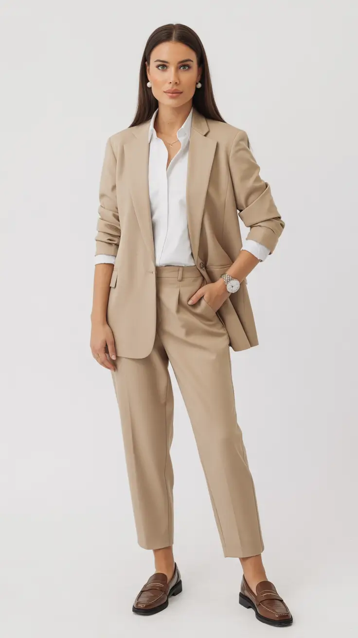 old money outfits for women 2026 Beige Confidence for Everyday Luxury