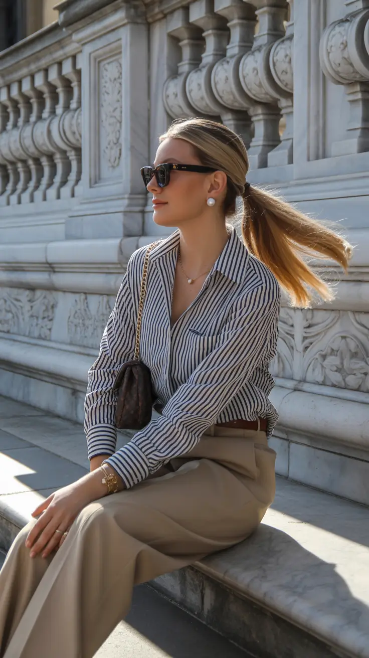 old money outfits for women 2026 Polished Neutrals and City Calm