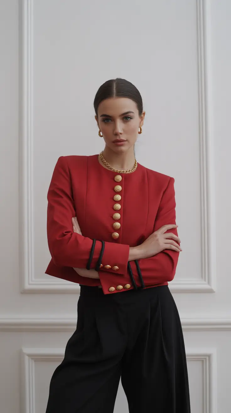 old money outfits for women 2026 The Power of Red and Gold