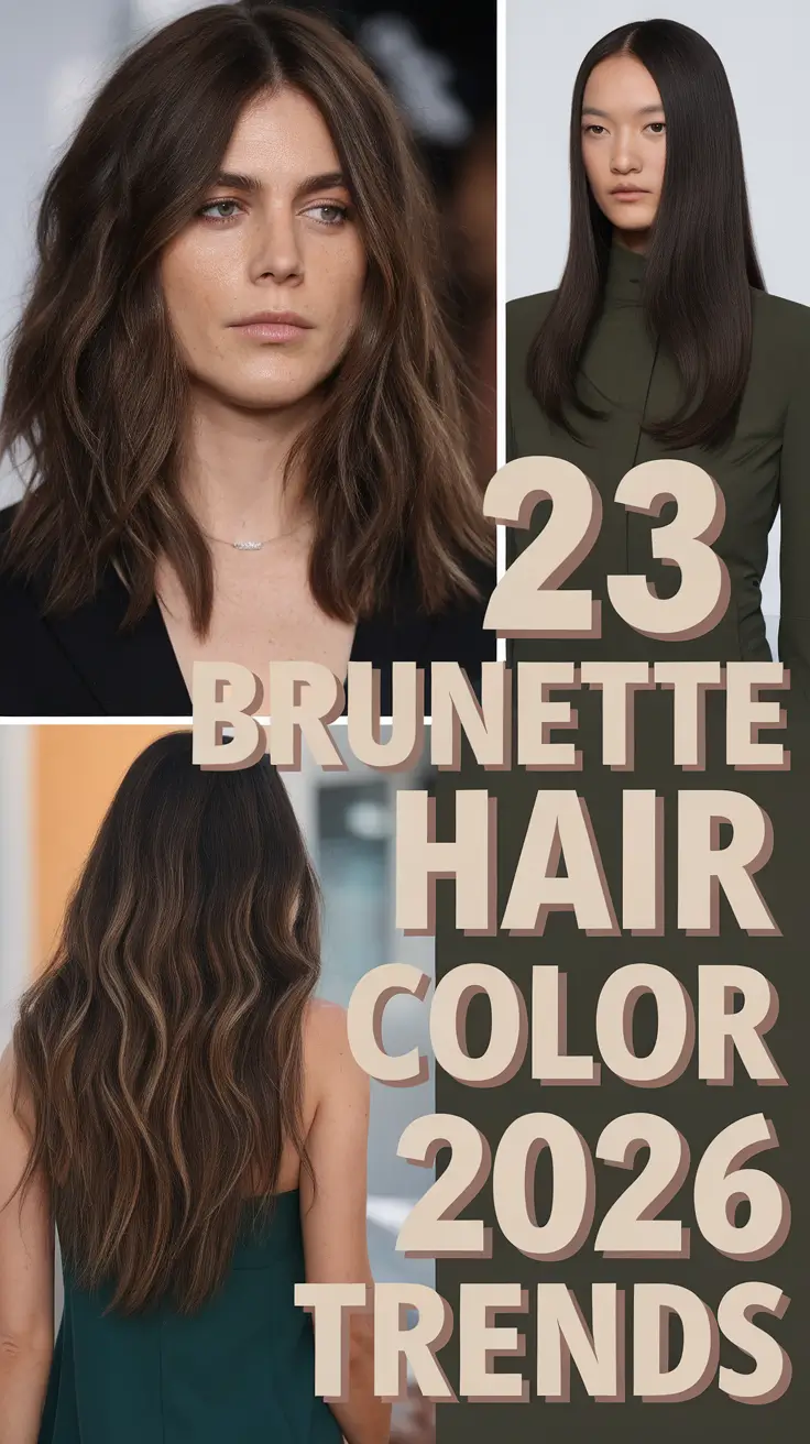Brunette Hair Color 2026 Trends: Expensive, Cool & Effortlessly Low Maintenance Shades