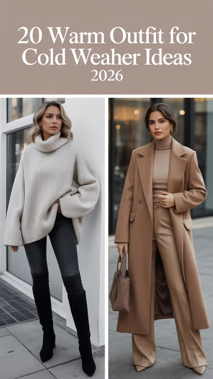Warm Outfit for Cold Weather Ideas 2026: Cozy, Cute & Trendy Winter Inspo for Women