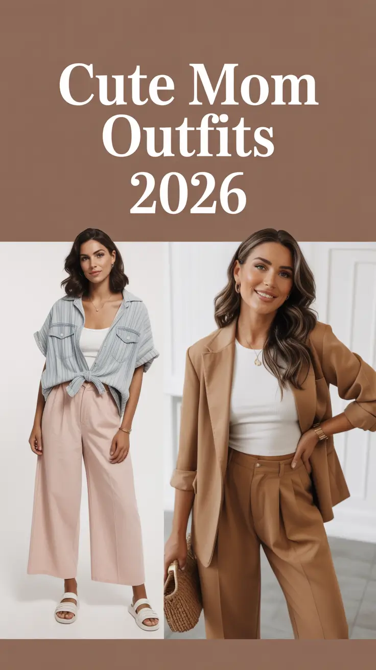 Cute Mom Outfits 2026: Everyday Chic, Comfy & Sporty Looks You’ll Actually Want to Wear