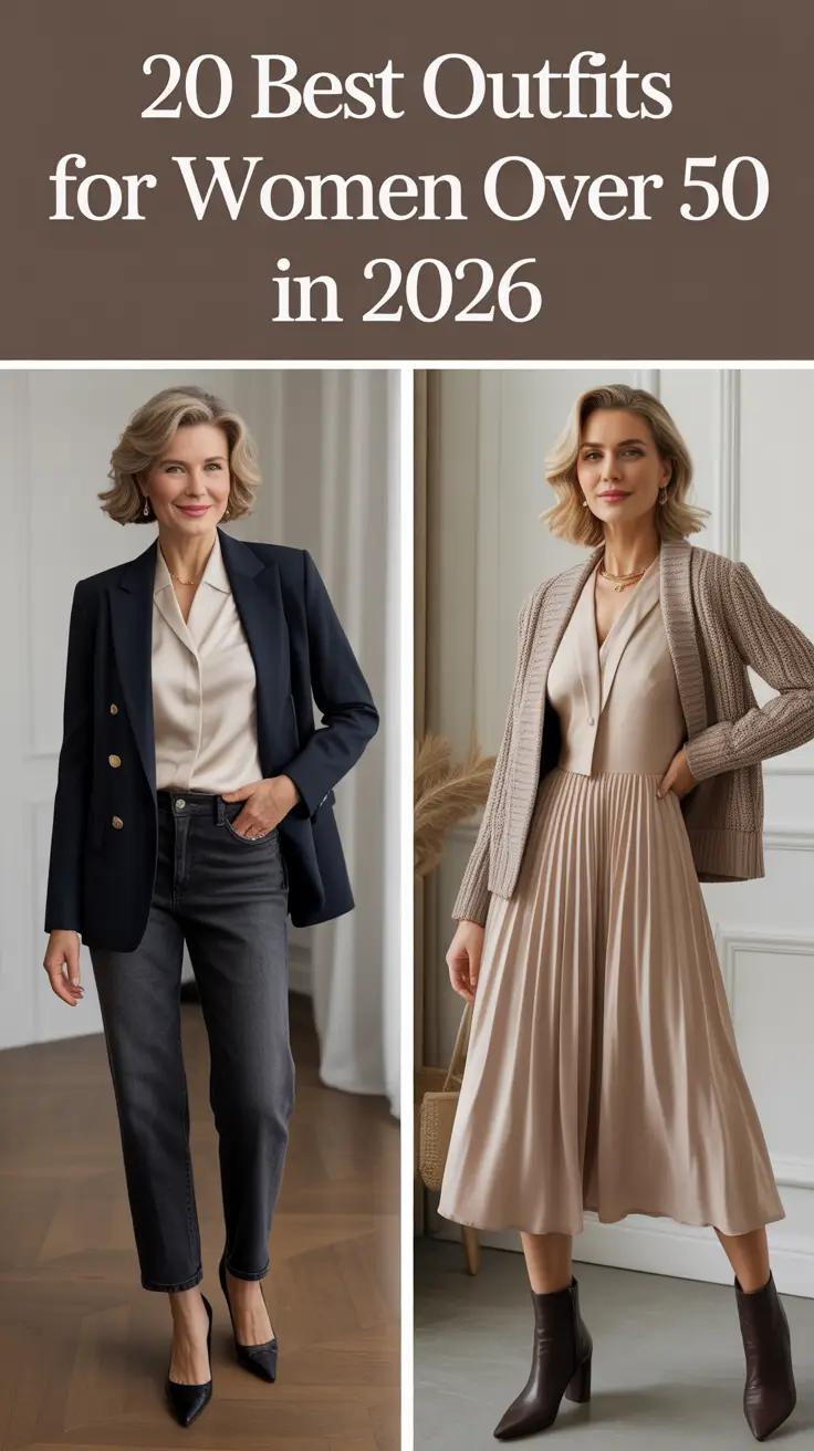 Best Outfits for Women Over 50 in 2026: Classy, Confident & Effortlessly Fashionable Looks