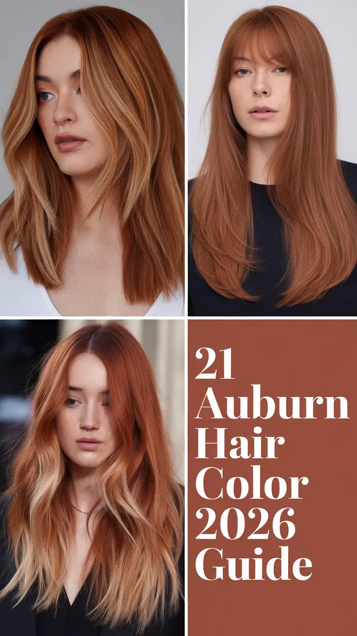 Auburn Hair Color 2026 Guide: Soft, Rich, and Copper-Toned Ideas for Every Style