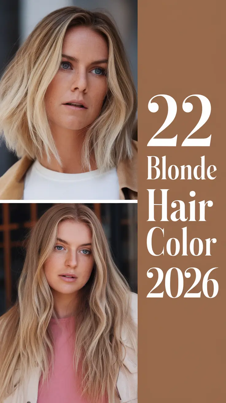 Blonde Hair Color 2026: Fresh Ideas and New Shades of Golden, Platinum & Honey Blondes