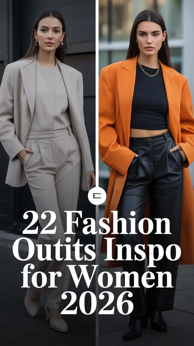 Fashion Outfits Inspo for Women 2026 — Elegant, Casual & Y2K Aesthetic Looks