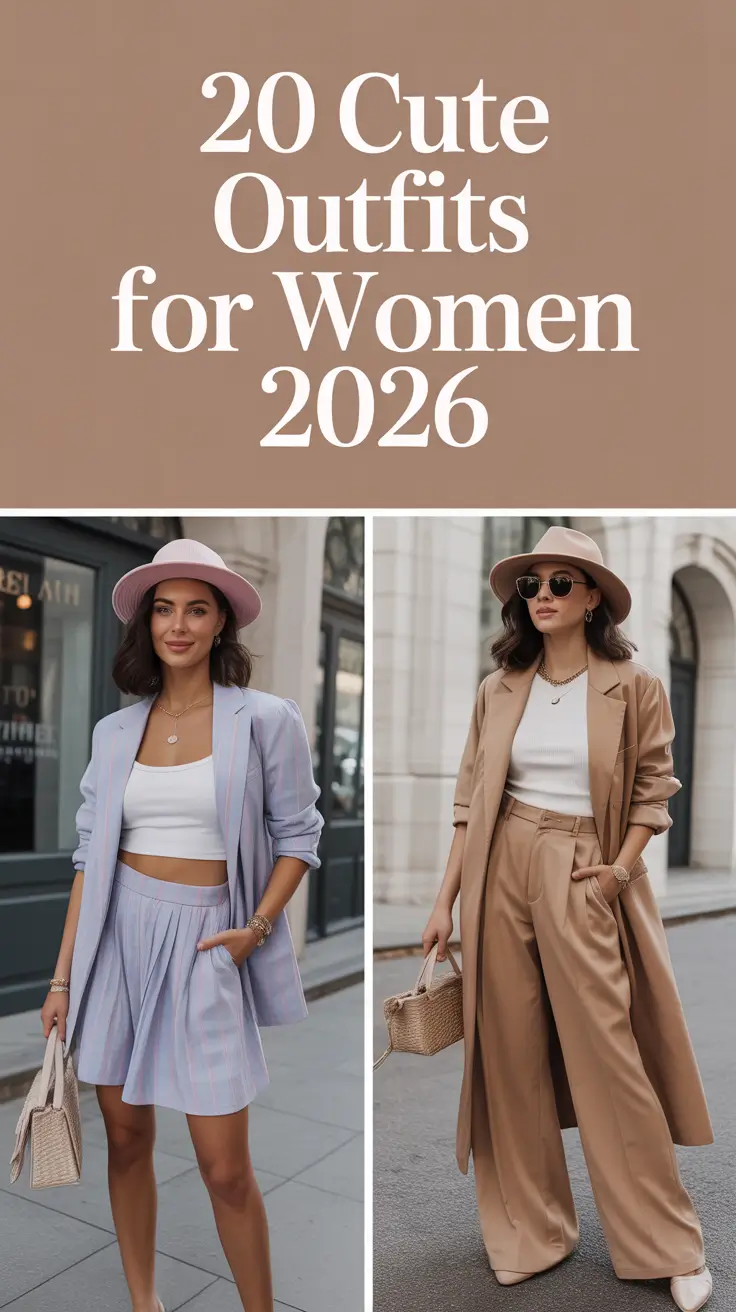 Cute Outfits for Women 2026 — Aesthetic, Comfy & Casual Style Inspo for Every Season
