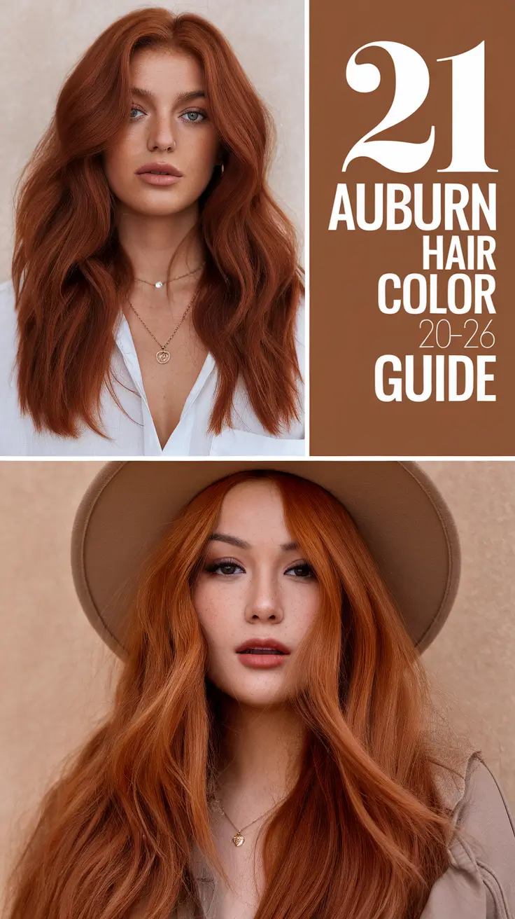 Auburn Hair Color 2026 Guide: Soft, Rich, and Copper-Toned Ideas for Every Style