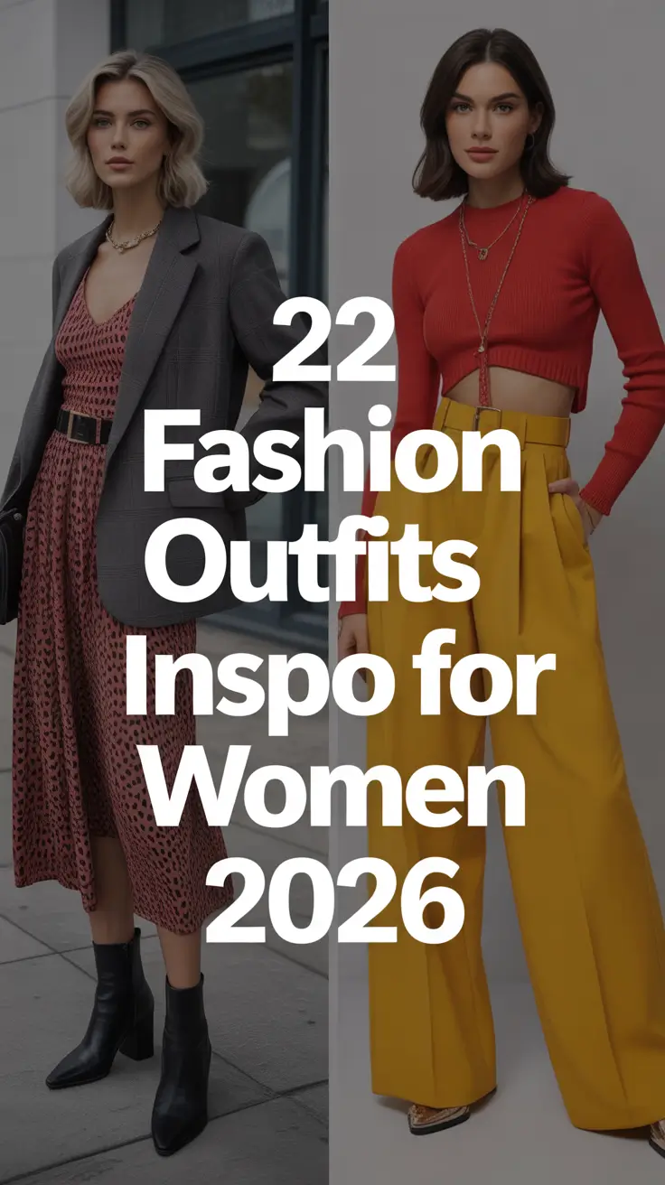 Fashion Outfits Inspo for Women 2026 — Elegant, Casual & Y2K Aesthetic Looks