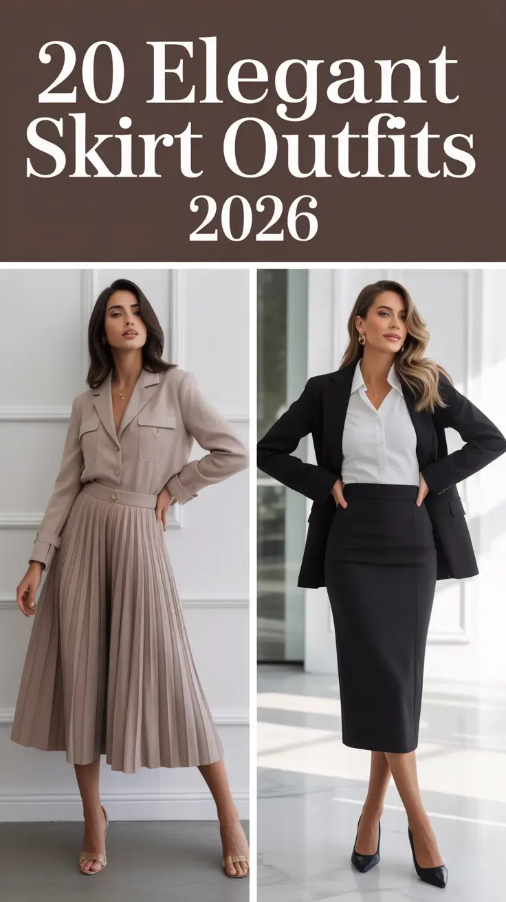 Elegant Skirt Outfits 2026: Timeless Long and Midi Looks for Every Season
