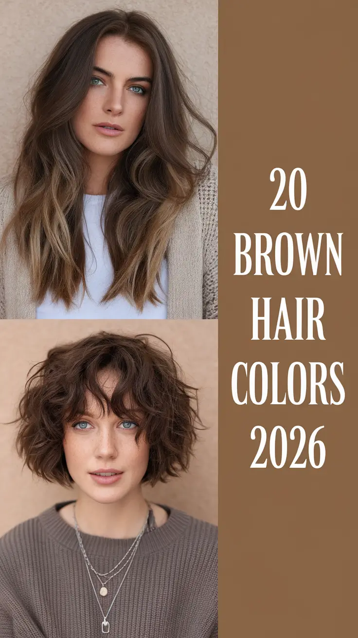Brown Hair Colors 2026: The Most Beautiful Shades from Espresso to Honey