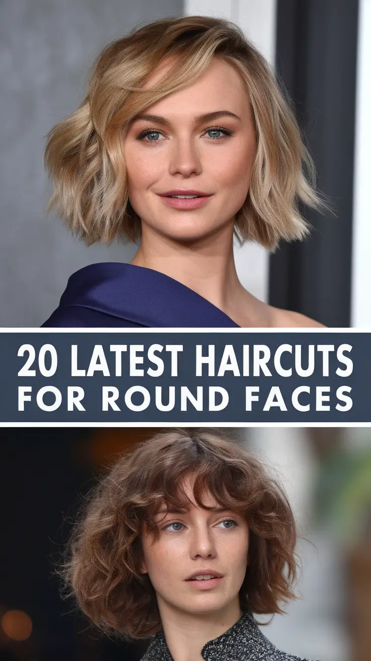Latest Haircuts for Round Faces 2026 – Modern Bob, Long Layers & Perfect Bangs