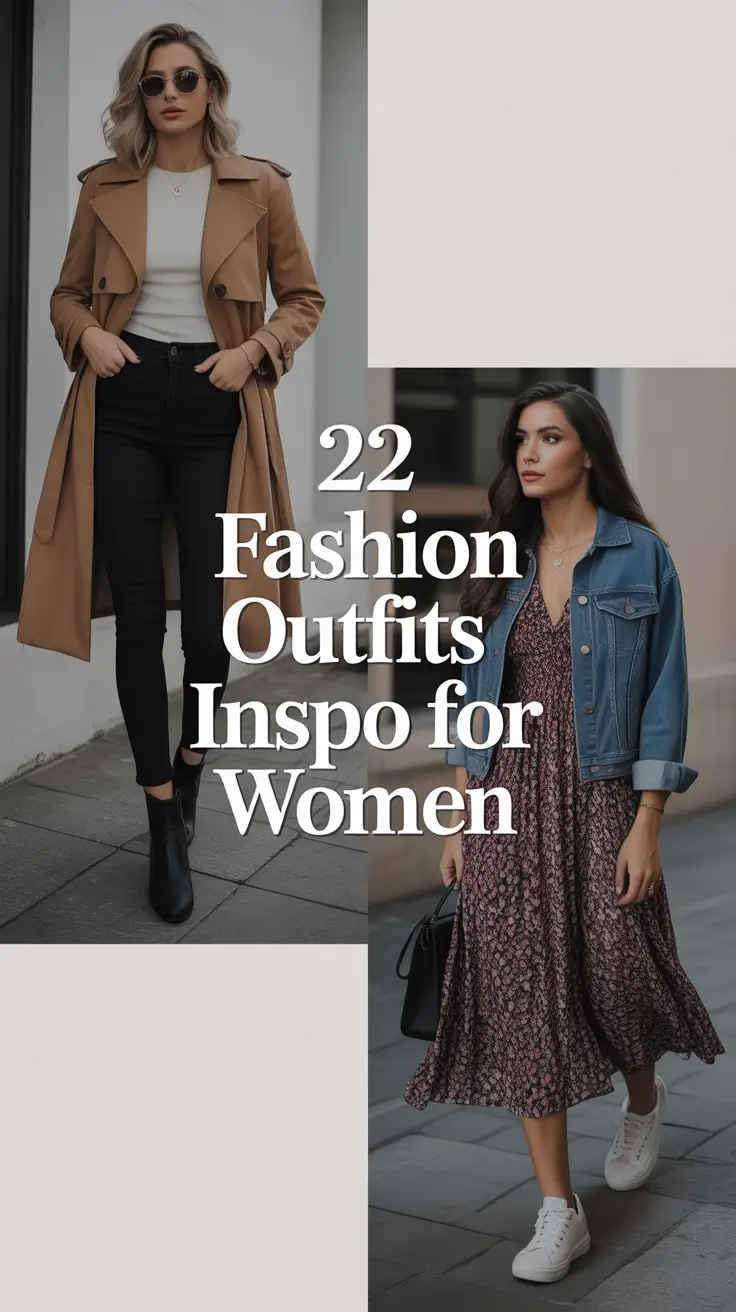 Fashion Outfits Inspo for Women 2026 — Elegant, Casual & Y2K Aesthetic Looks