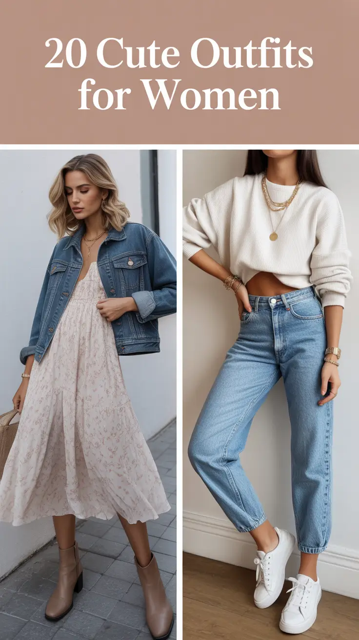 Cute Outfits for Women 2026 — Aesthetic, Comfy & Casual Style Inspo for Every Season