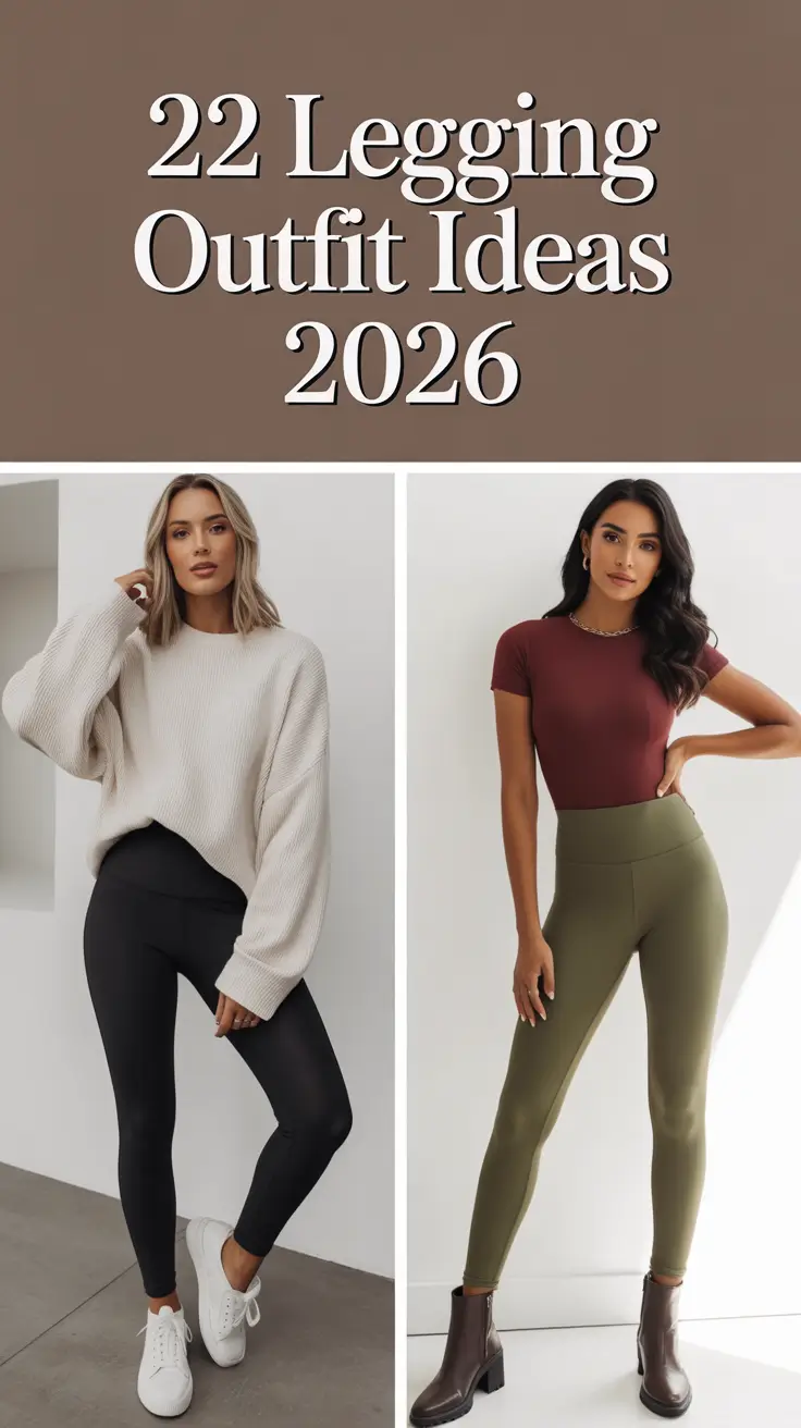 Legging Outfit Ideas 2026: Chic, Casual & Flared Looks to Try This Year