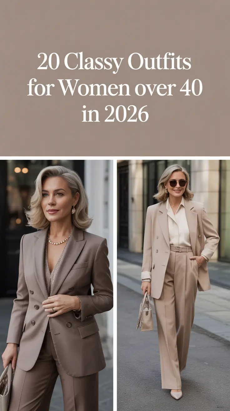 Classy Outfits for Women Over 40 in 2026: Elegant, Casual & Confident Style for Every Day