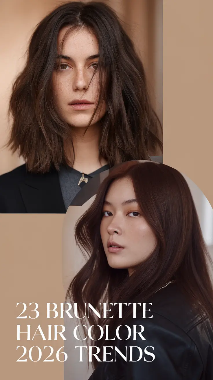 Brunette Hair Color 2026 Trends: Expensive, Cool & Effortlessly Low Maintenance Shades