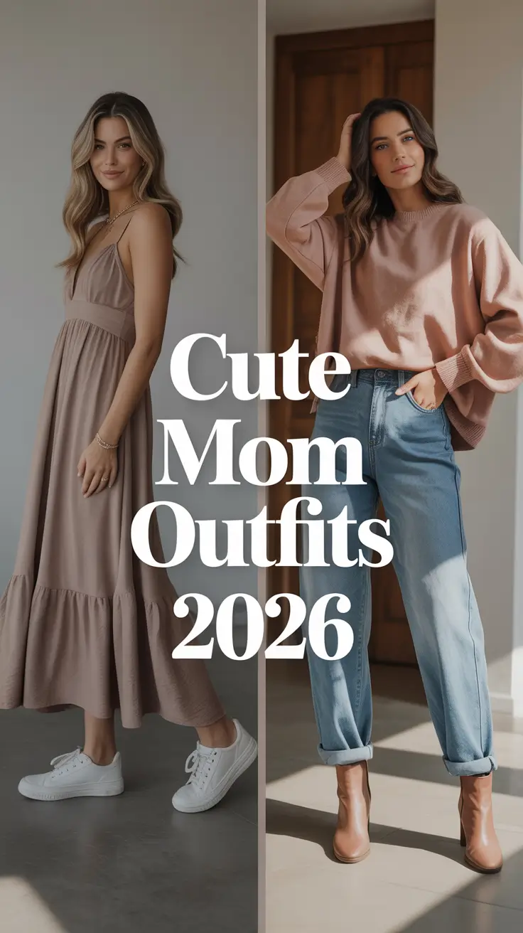 Cute Mom Outfits 2026: Everyday Chic, Comfy & Sporty Looks You’ll Actually Want to Wear