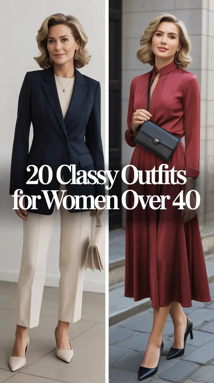 Classy Outfits for Women Over 40 in 2026: Elegant, Casual & Confident Style for Every Day