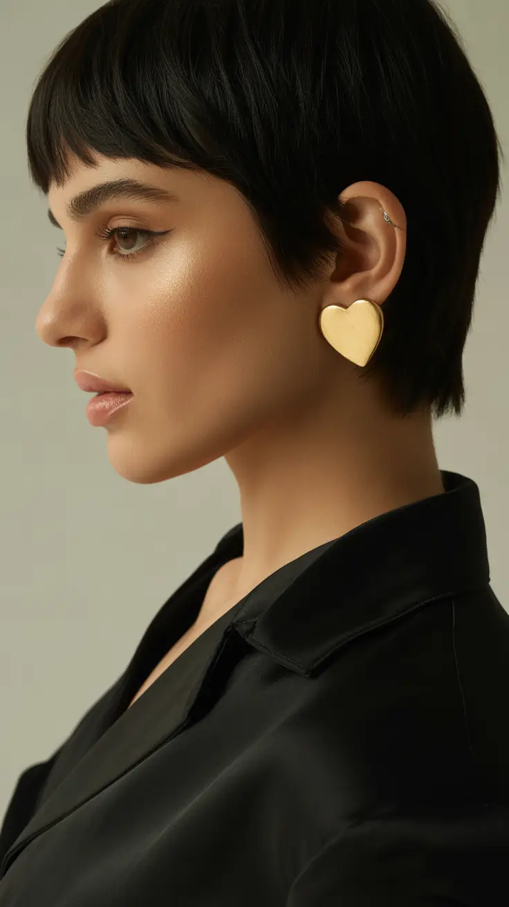 Pixie Haircuts for Women 2026 Chic Jet-Black Pixie -- The Elegant Rebel