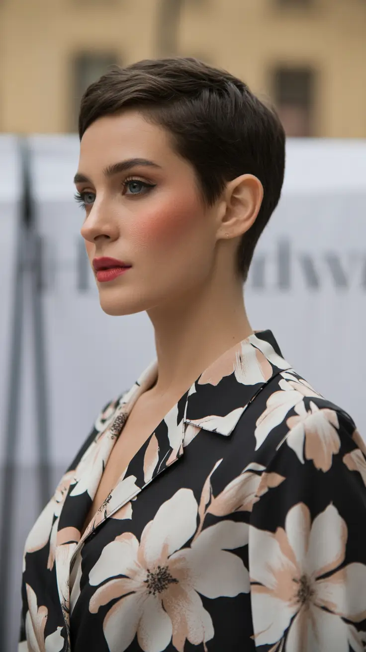 Pixie Haircuts for Women 2026 Chocolate Sculpted Pixie -- Effortlessly Polished