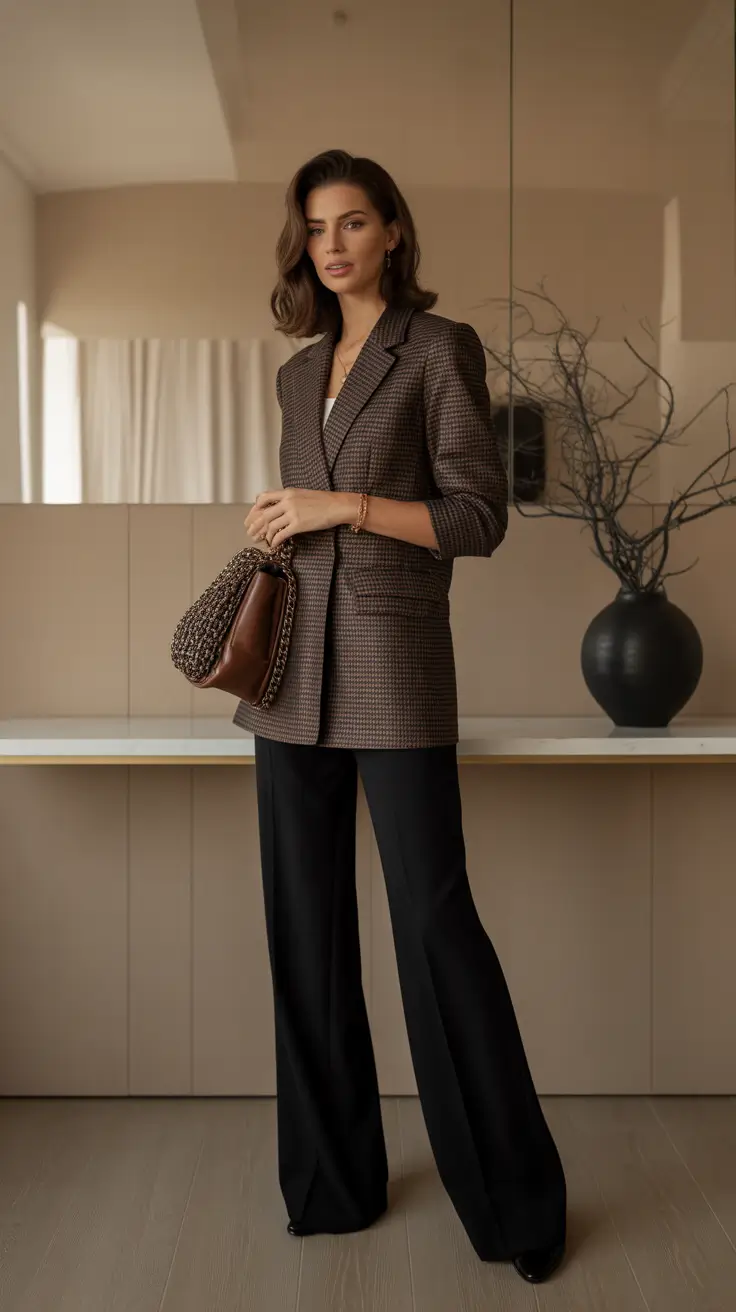Professional office outfits for work 2026 Timeless Tweed