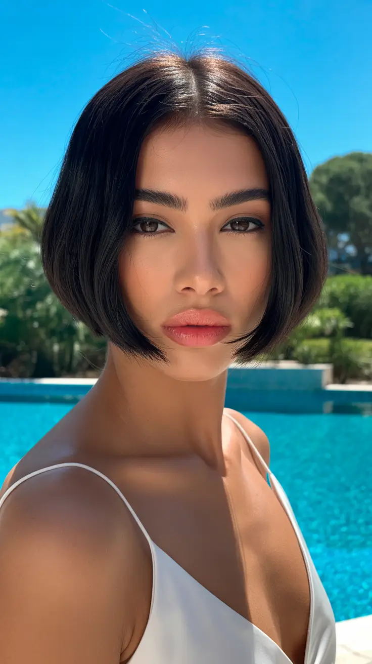 Short bob haircut ideas 2026 Summer Gloss Bob