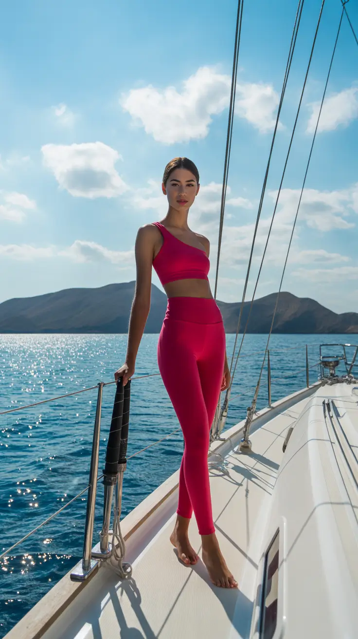 Stylish women workout outfits 2026 Hot Pink Energy