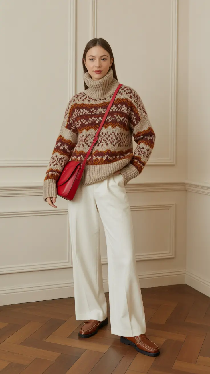Sweater outfit ideas 2026 Alpine Modern
