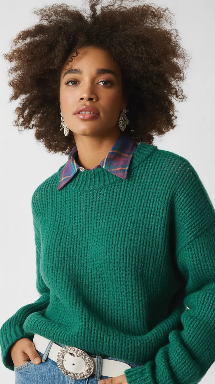 Sweater outfit ideas 2026 Preppy Cool