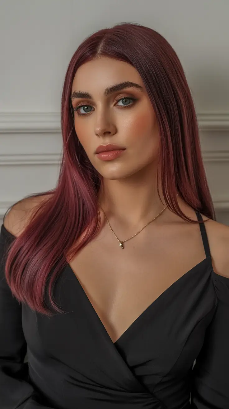 Top haircuts 2026 Velvet Rose Straight Perfection