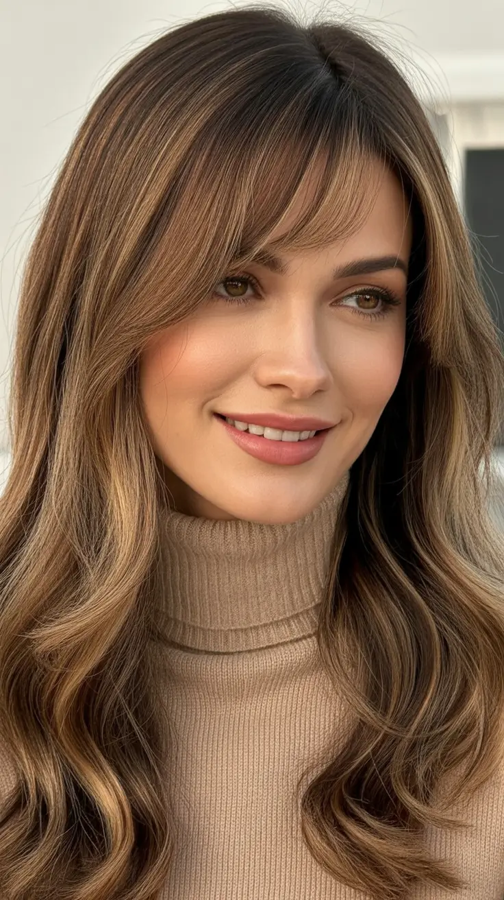 Top haircuts 2026 Wispy Layers and Subtle Fringe