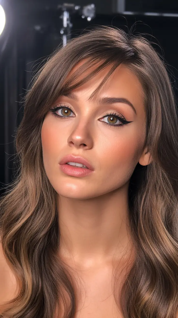 Top haircuts 2026 Bronzed Shine with Light Curtain Bangs