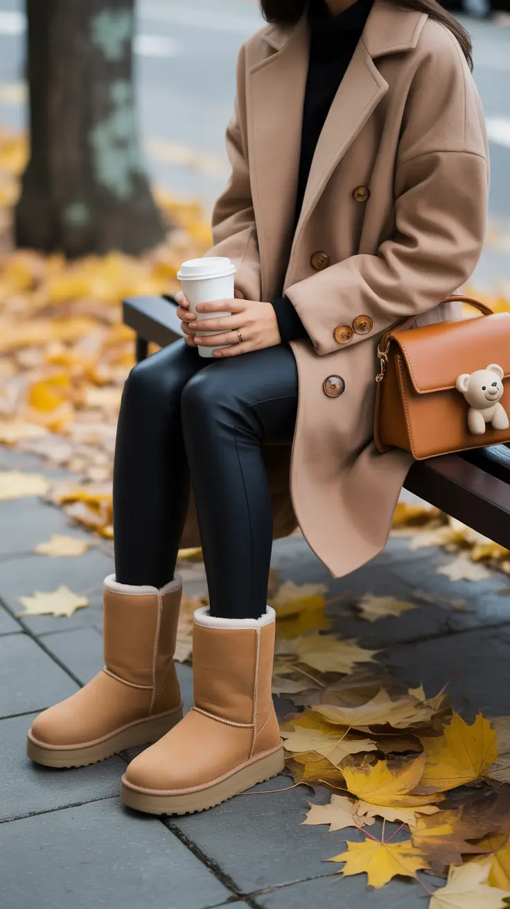 Ugg outfits for women 2026 Timeless Tan Meets Modern Edge