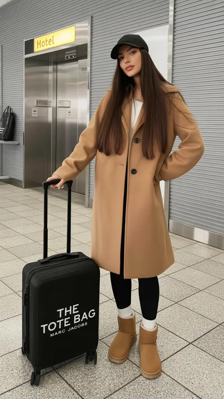 Ugg outfits for women 2026 Travel Ready in Timeless Camel