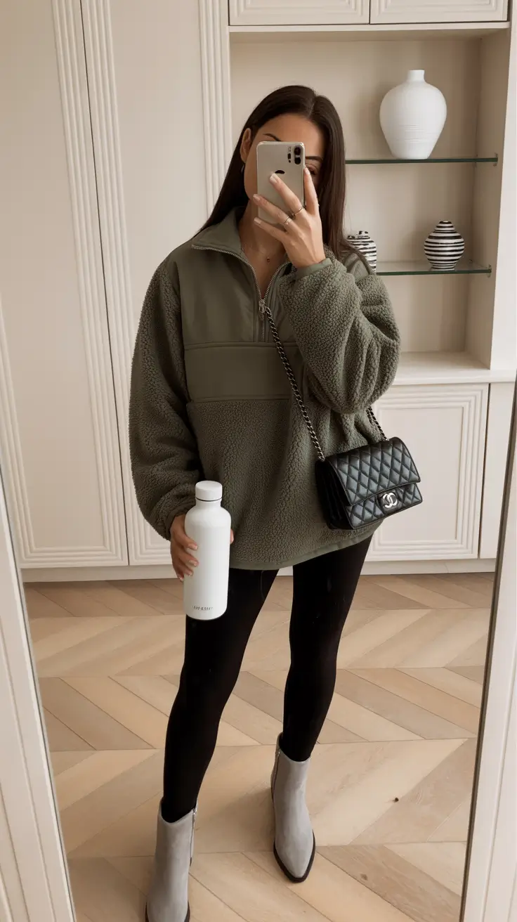 warm outfit for cold weather ideas 2026 Sporty Neutrals: Cozy on the Go