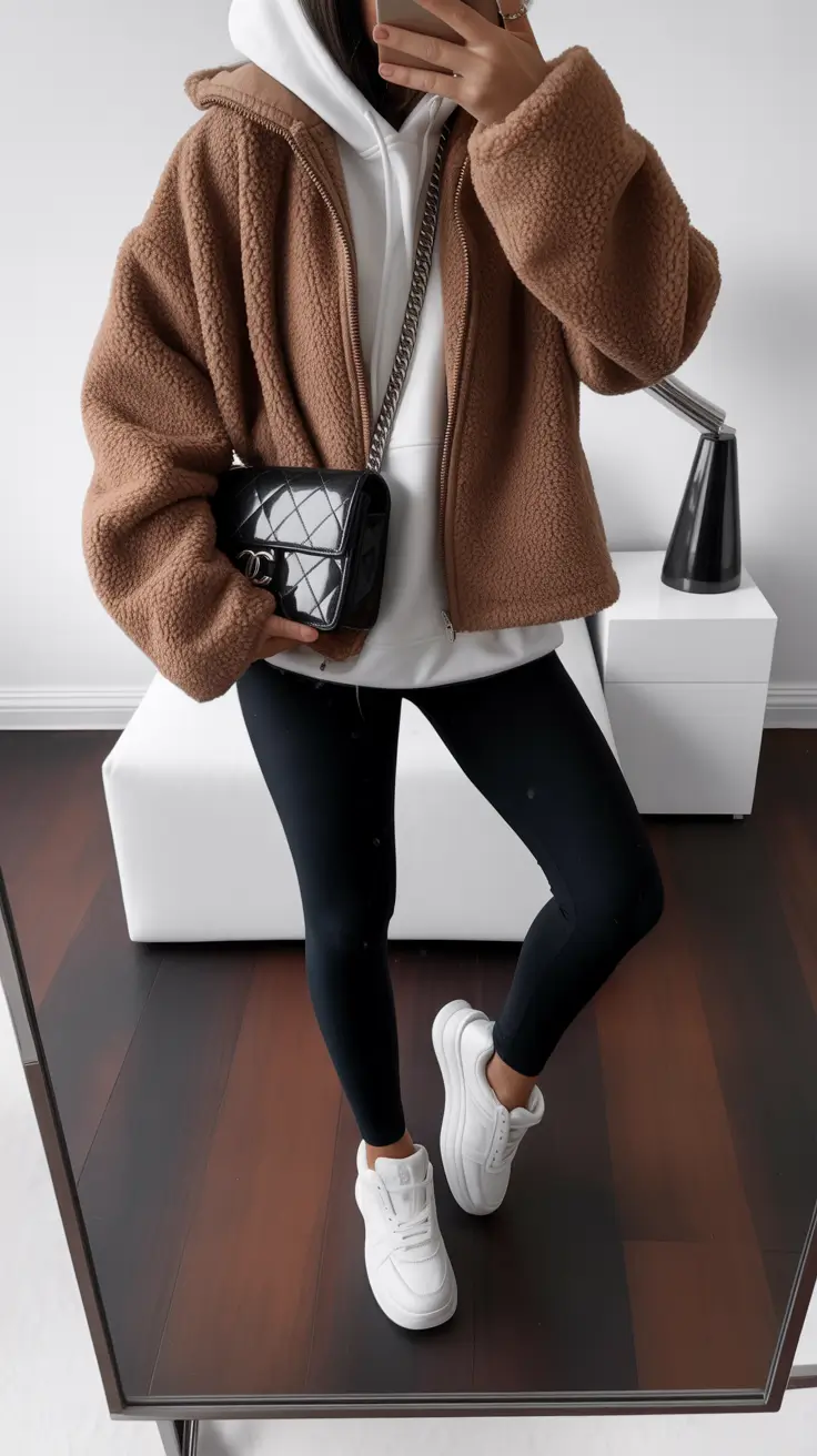 warm outfit for cold weather ideas 2026 Coffee Cream Aesthetic: Everyday Ease
