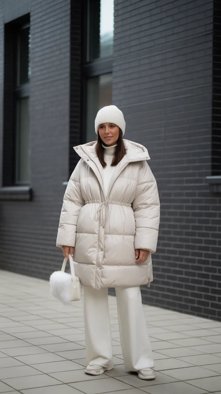 warm outfit for cold weather ideas 2026 Snowfall Serenity: Whiteout Elegance