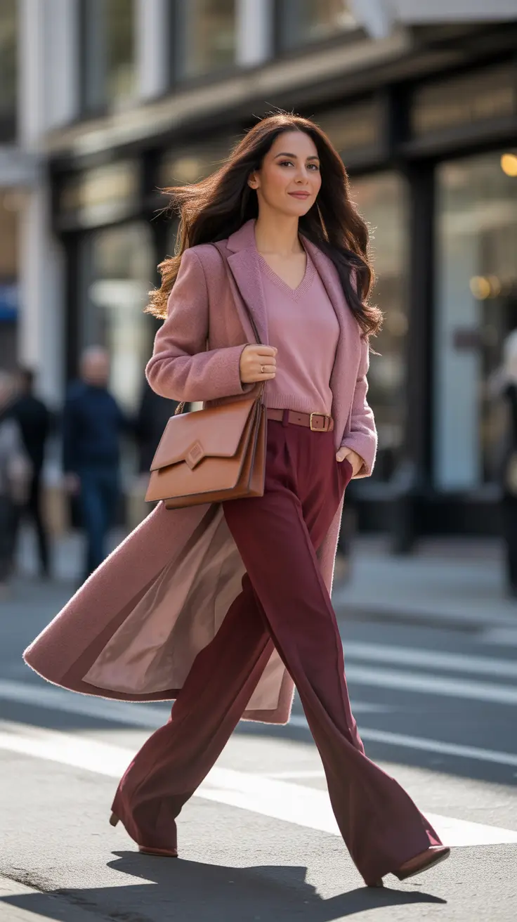 Women business casual outfits for work 2026 Pretty in Pink Power