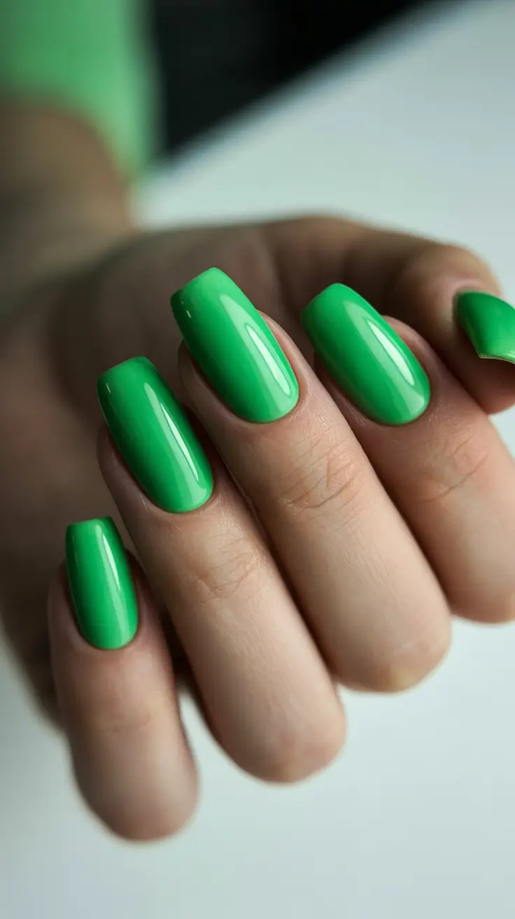 best acrylic nails 2026 Fresh Green