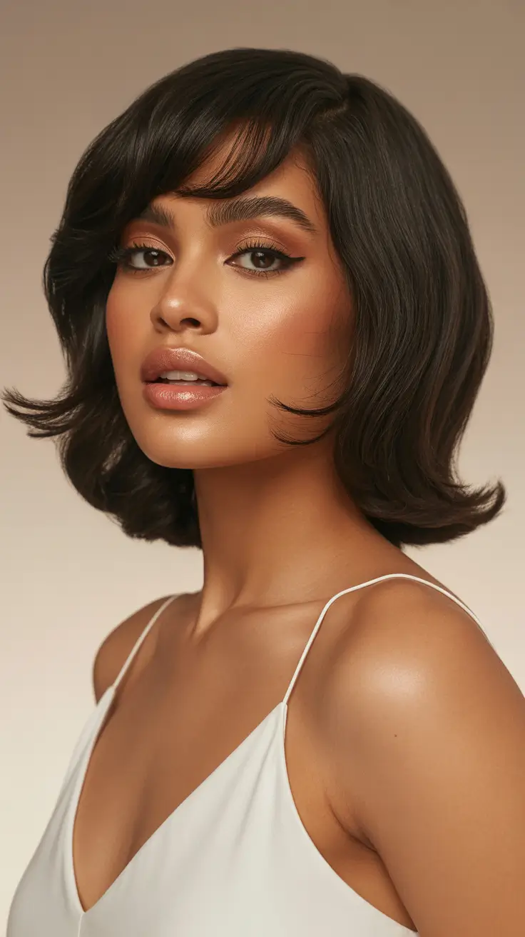 Best short hairstyles 2026 Feathered Bob With Soft Flicks