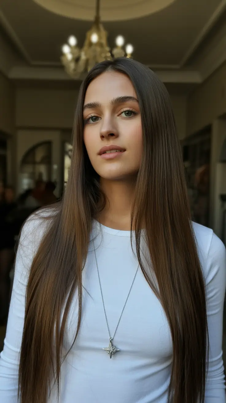 Best straight hairstyles 2026 Long Straight Minimal Styling