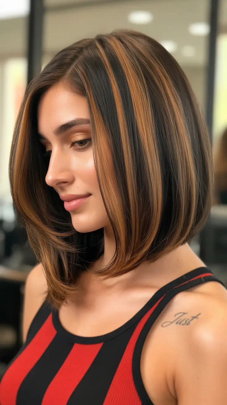 Best straight hairstyles 2026 Structured Straight Bob